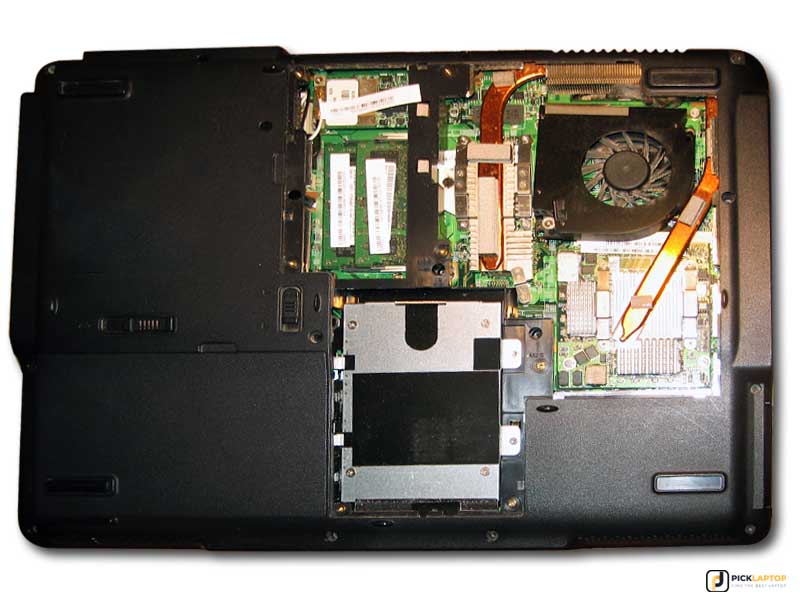open the back panel of laptop