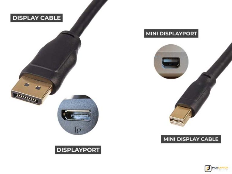 displayport laptop and cable