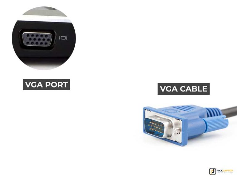 vga port laptop and cable