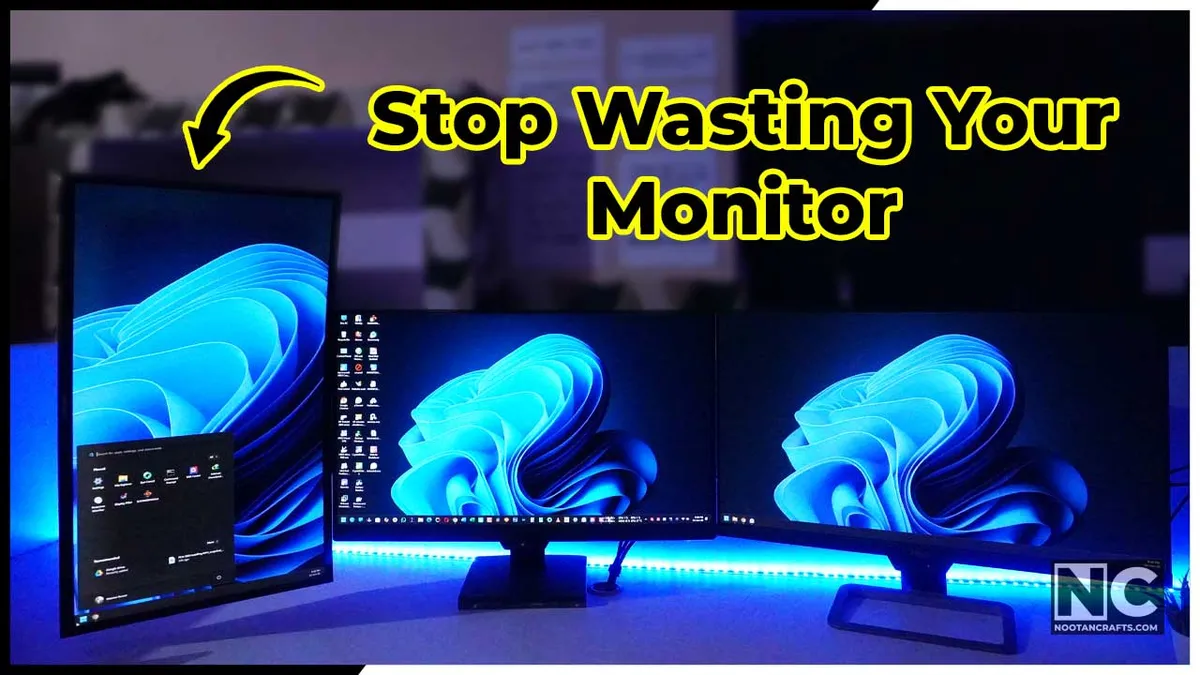 Vertical Monitor Setup Tutorial