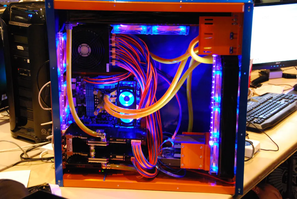 Overloaded RGB build with clashing colors across every component